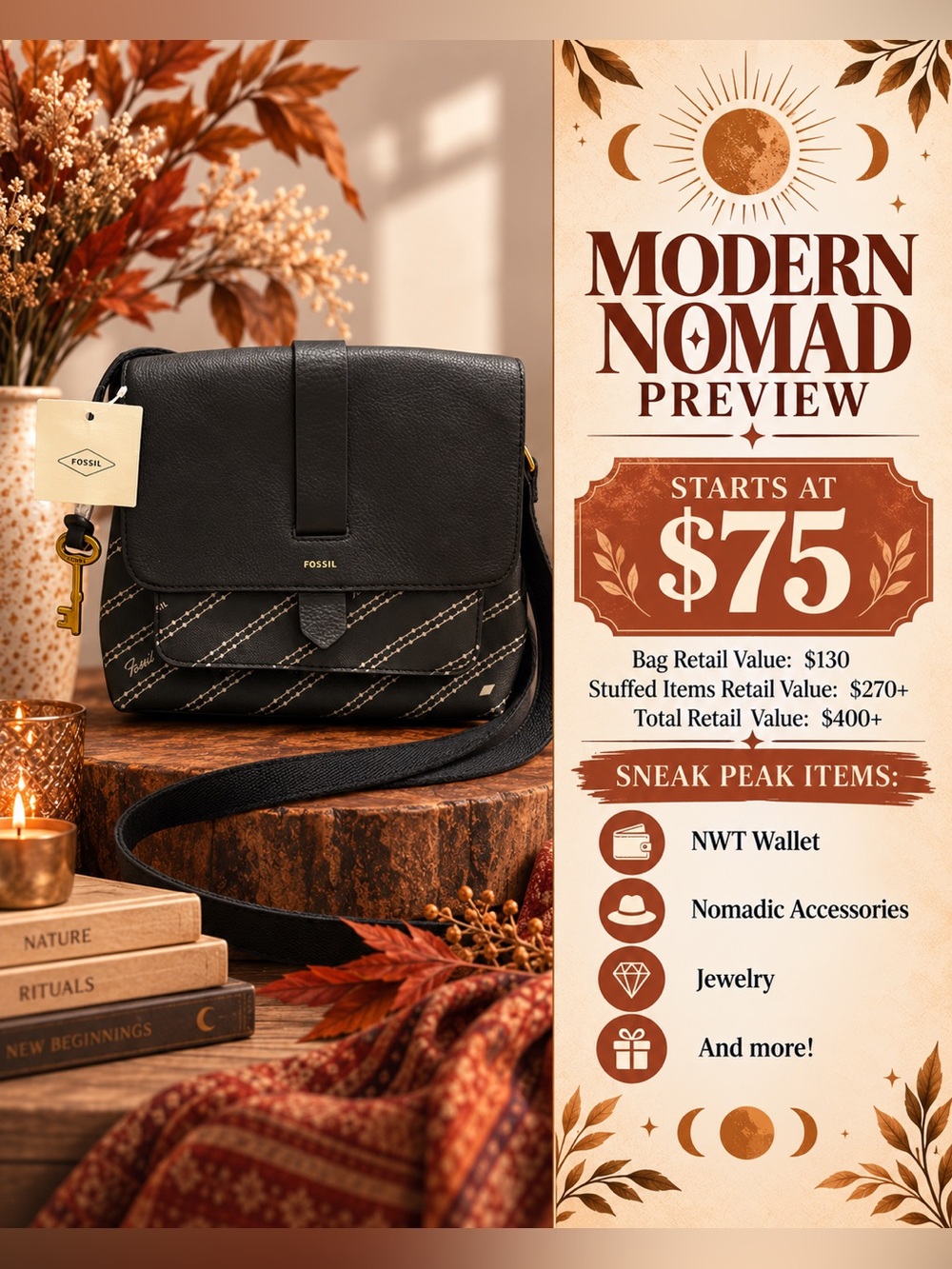 Modern Nomad Mystery Stuffed Bag ✨